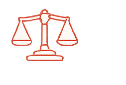 An icon showing scales of justice to represent legal help